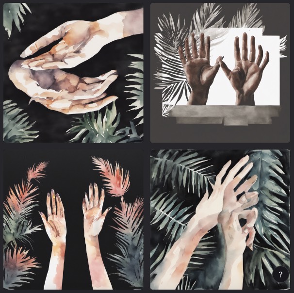 Palms by Dreamstudio.ai