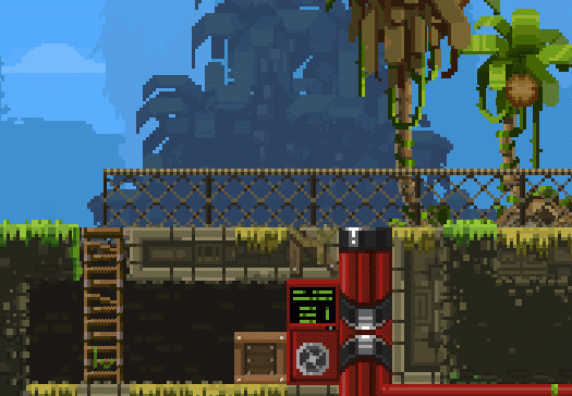 Broforce - a good example of modern game with retro style