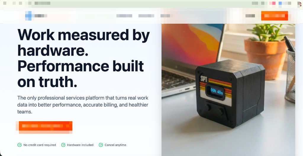 Vendor landing — «Work measured by hardware. Performance built on truth.»